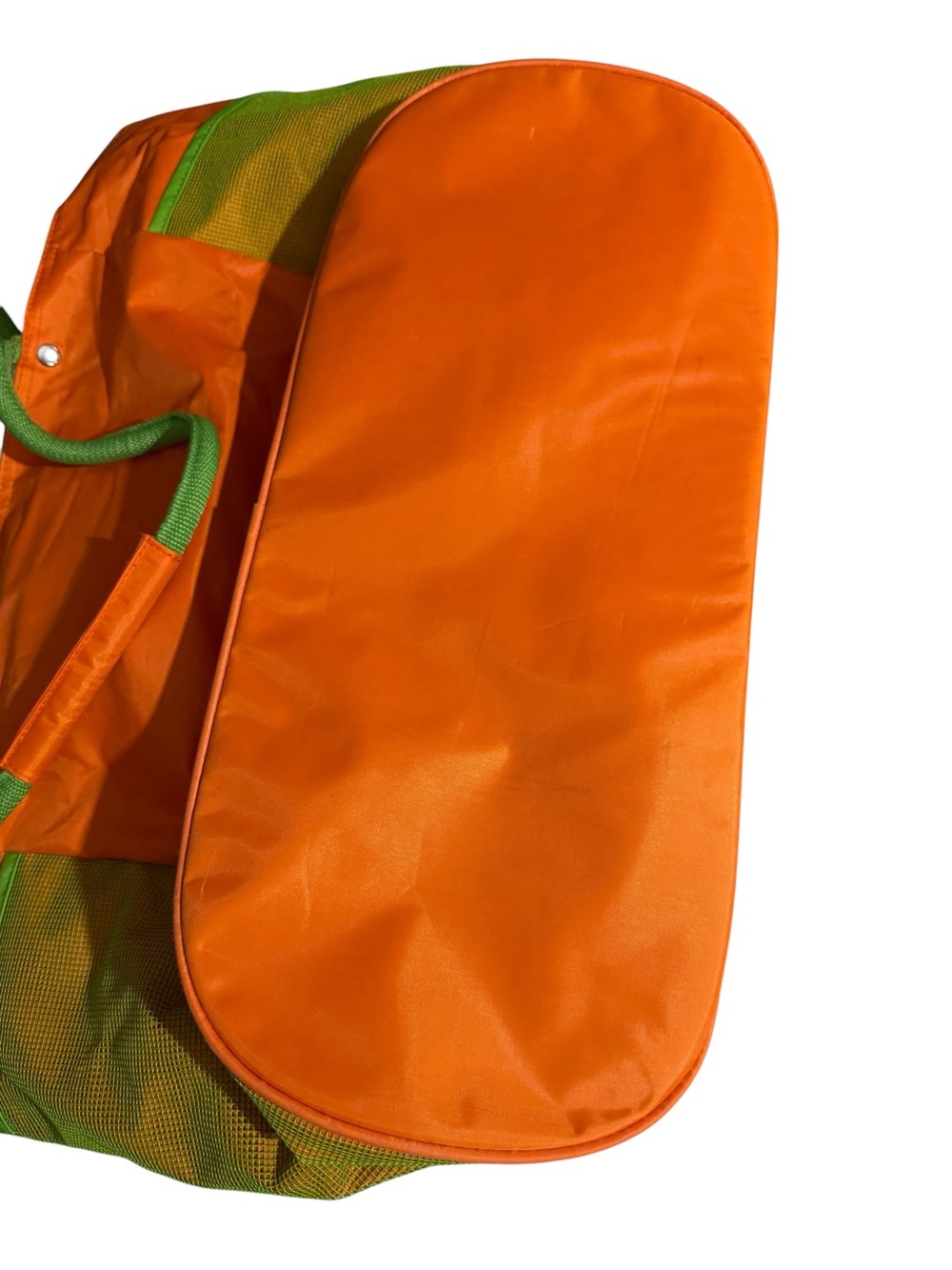 Vintage Totes Beach Bag, Vibrant orange and lime - Picture 12 of 16